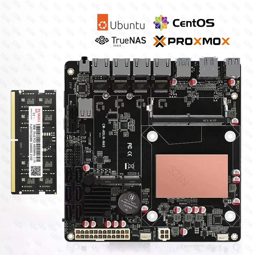 Nas Motherboard 8 Sata Mini Itx - ITX N150 마더보드 Nas 세트 Alder