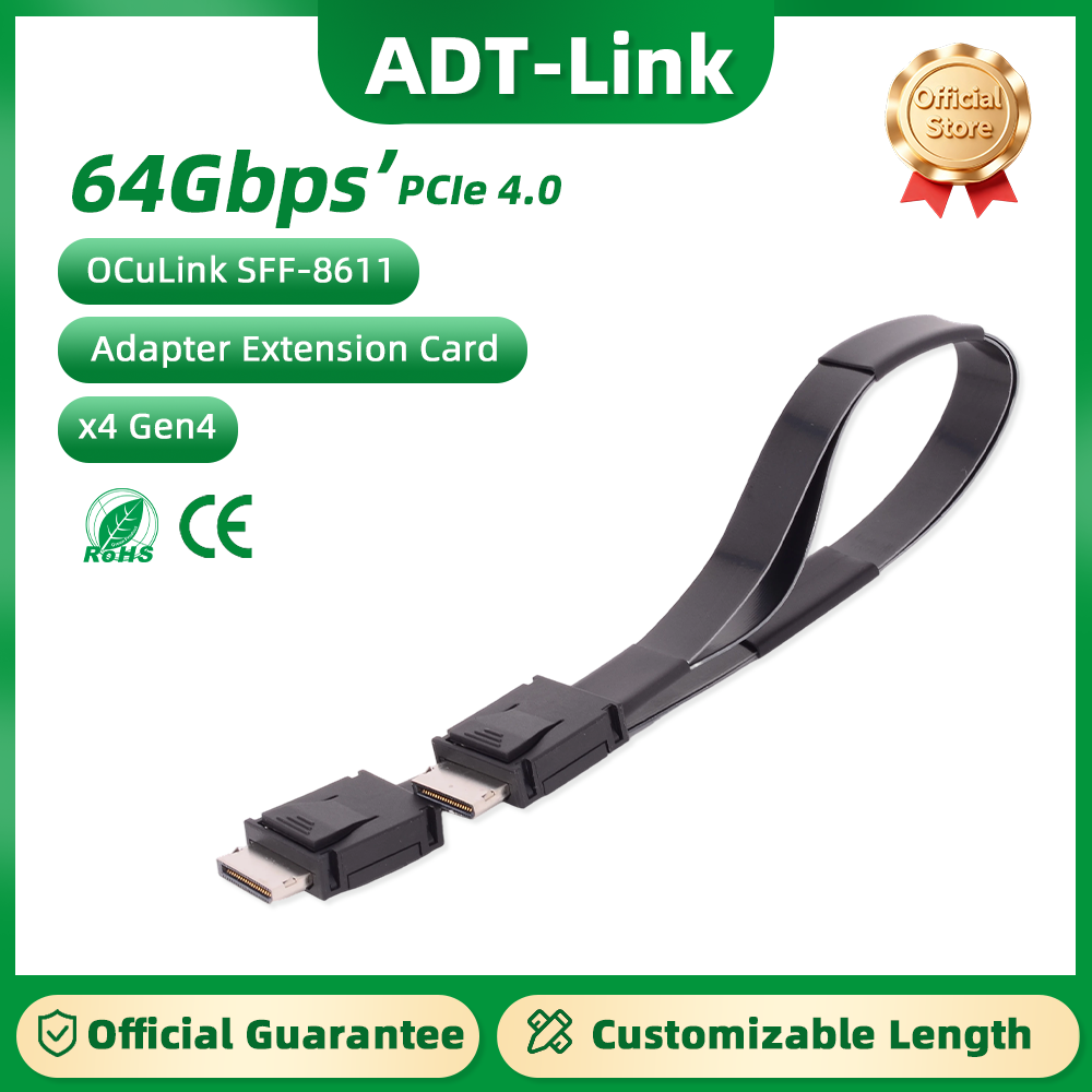 Oculink Egpu Mini Pc - ADT-Link PCI-E 4.0 X4 SFF-8611 남성