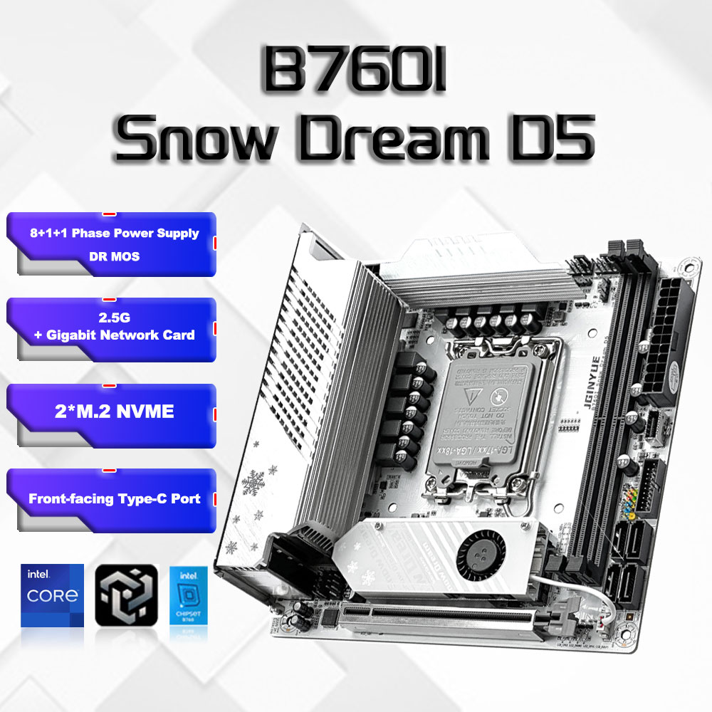 Lga1700 Itx Motherboard Ddr5 - B760i ARGB WIFI DDR5 마더보드 미니