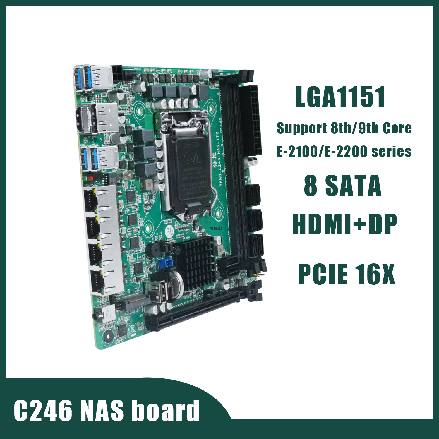 C246 NAS 마더보드 8 SATA 3.0 4*2.5 - Nas Motherboard 8 Sata Mini Itx 리뷰 및 가격
