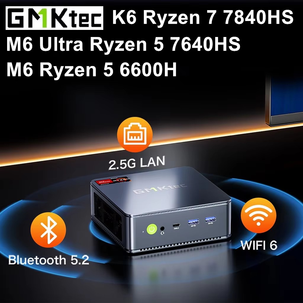 GMKtec 게이밍 미니 PC K6 M6 울트라 AMD - Amd Ryzen 7 7840Hs Mini Pc 리뷰 및 가격