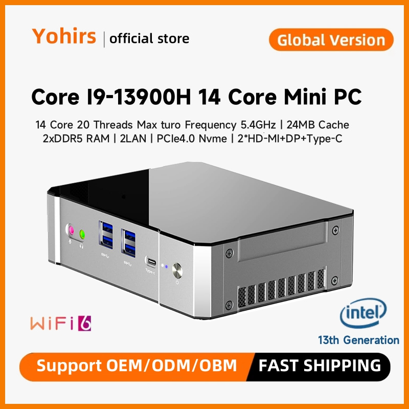 Yohirs 미니 PC 게이밍 컴퓨터, 13 세대 i9 - Intel Core I9 13900H Mini Pc 리뷰 및 가격